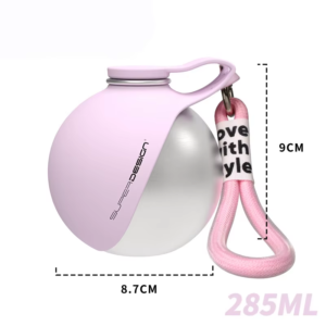 Portable Dog Water Bottle – Leak-Proof Stainless Steel Travel Bottle with Silicone Bowl