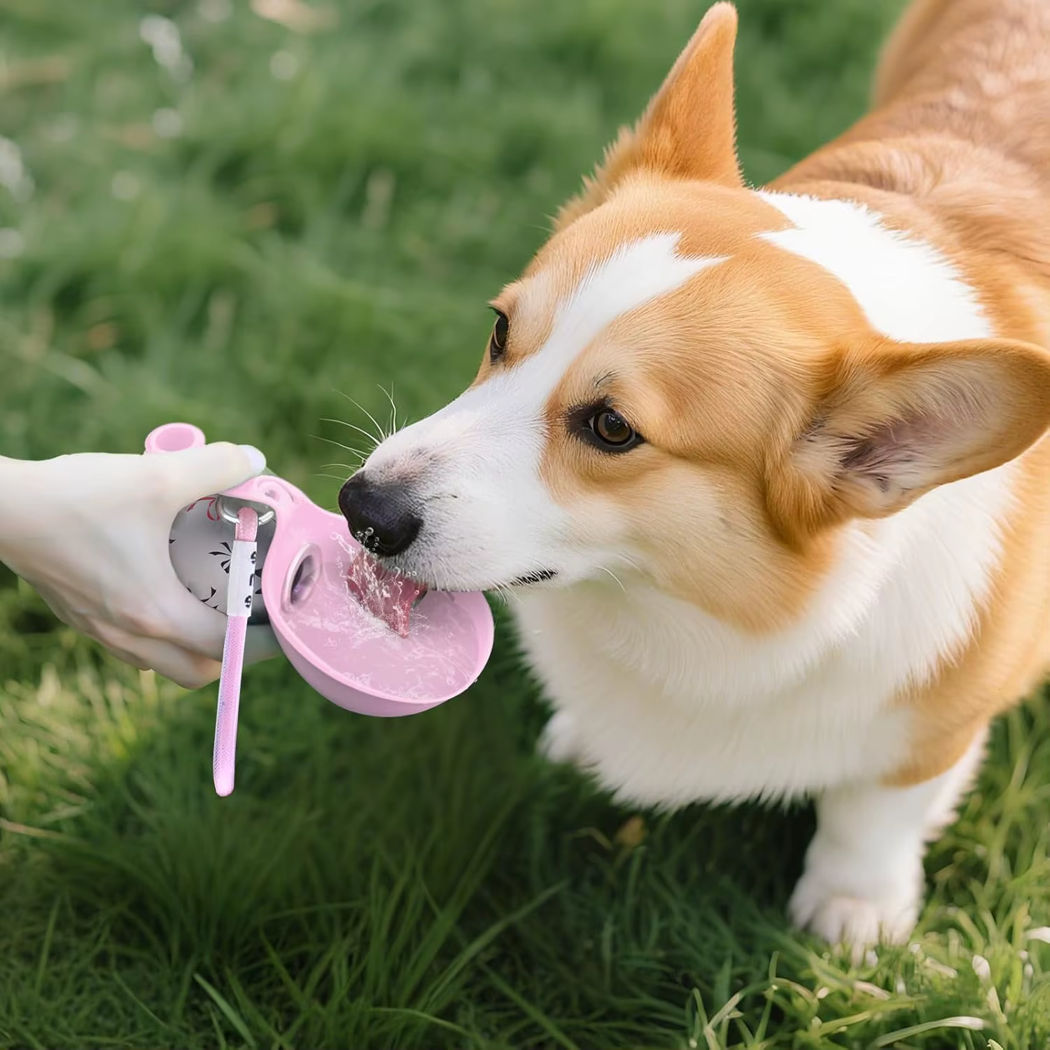 Portable Dog Water Bottle – Leak-Proof Stainless Steel Travel Bottle with Silicone Bowl - Image 7