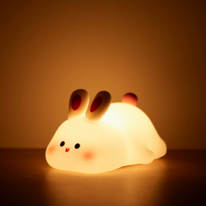 Cute LED Silicone Night Light | Panda Sheep & Rabbit USB Rechargeable Nursery Lamp – Kids Bedroom Decor & Birthday Gift