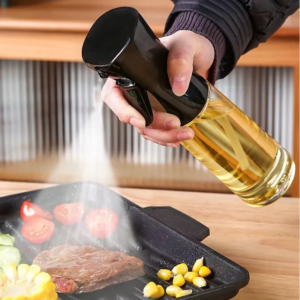 Oil Spray Bottle for Cooking | 200ml 300ml 500ml Olive Oil Sprayer for BBQ Baking Air Fryer & Kitchen | Mist Spray or Oil Brush